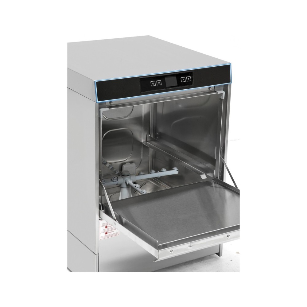 Professional Built to Last Commercial Dishwasher 540 plates/hour 500mm basket Digital Drain pump Detergent pump Rinse aid pump F