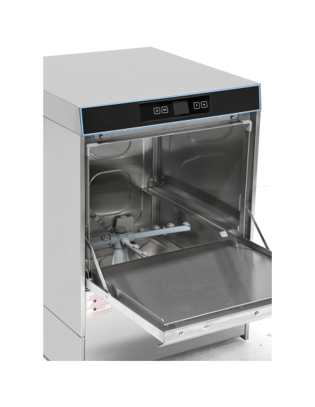Professional Built to Last Commercial Dishwasher 540 plates/hour 500mm basket Digital Drain pump Detergent pump Rinse aid pump F
