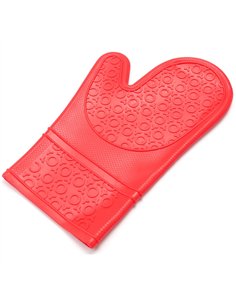 Professional Oven Mitts Silicone Red 