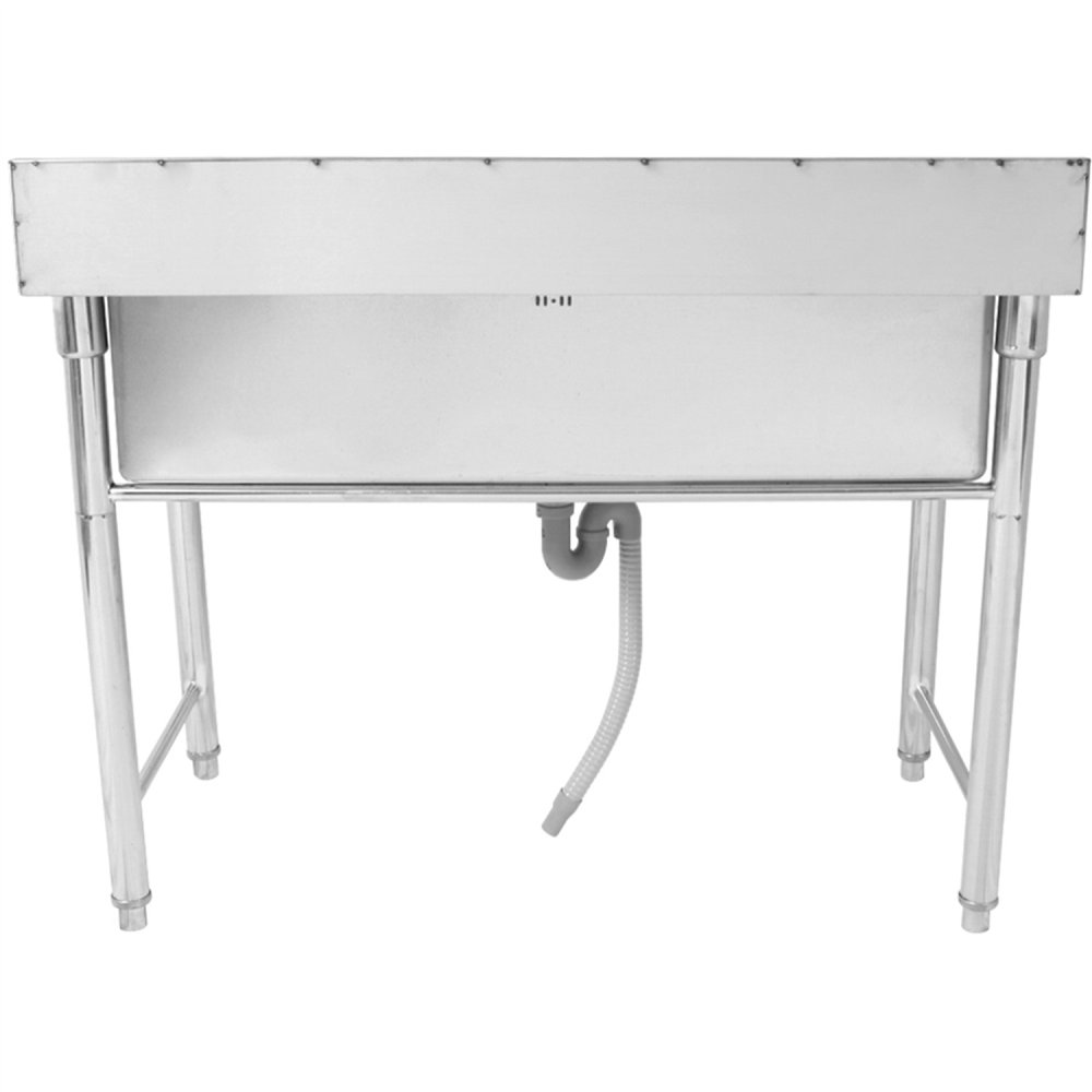 Commercial Stainless Steel Pot Wash Sink with Single Bowl and Splashback 1200x700x850mm 