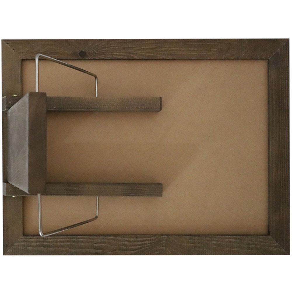 Tabletop Magnetic Chalk Board with Magnetic Surface and Adjustable Stand Brown Frame 11&quot×15&quot (279×381mm) 