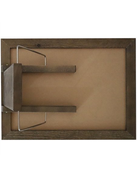 Tabletop Magnetic Chalk Board with Magnetic Surface and Adjustable Stand Brown Frame 11&quot×15&quot (279×381mm) 