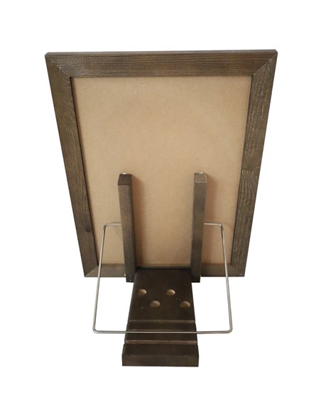 Tabletop Magnetic Chalk Board with Magnetic Surface and Adjustable Stand Brown Frame 11&quot×15&quot (279×381mm) 