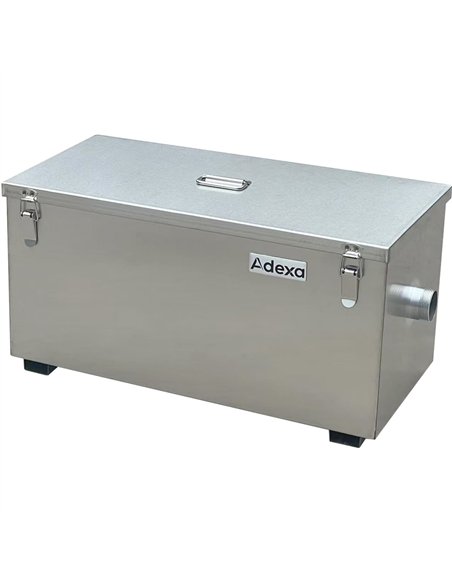 Commercial Stainless Steel Grease Trap with Lid and Outlet Valve 600x300x300mm 