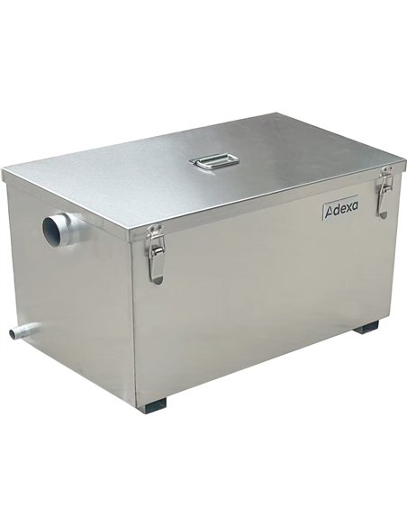 Commercial Stainless Steel Grease Trap with Lid and Outlet Valve 600x400x300mm 