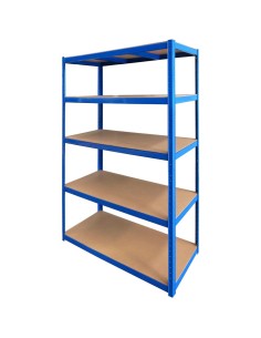 Commercial Blue Heavy Duty Shelving Unit 5 Shelves 1375kg Loading Capacity 900x450x1800mm | Stalwart DA-MD9045BLUE