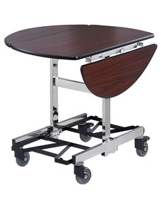 Foldable Hotel Serving Table Redwood Finish 1080×910×760mm 