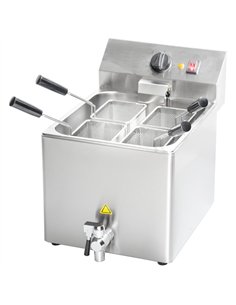 Commercial Electric 12L Table-Top Pasta Boiler with 4 Baskets and Drain Tap 514×582×432mm 