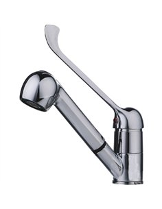 Lever-Handle Mixer Tap with Swivel Spout Chrome 