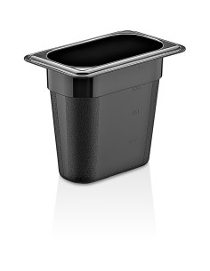 Polypropylene Gastronorm Pan GN1/9 Depth 150mm Black | Stalwart DA-GNPP19150B