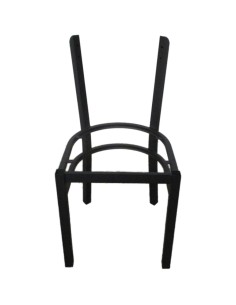 Black Steel Chair Frame for Curved Backrest | Stalwart DA-GS6V5FRAMEBLACK