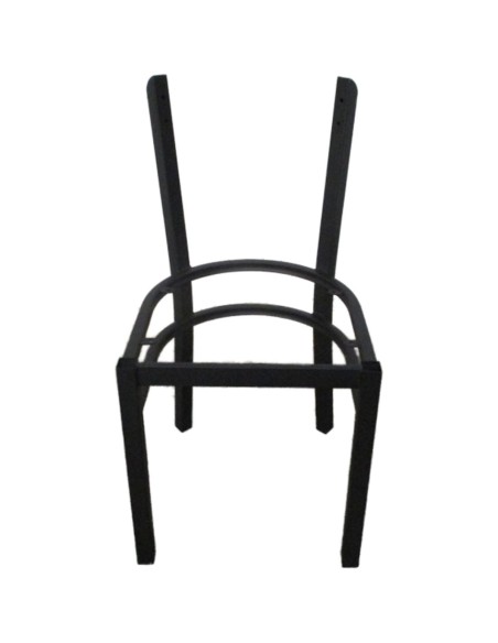 Black Steel Chair Frame for Curved Backrest | Stalwart DA-GS6V5FRAMEBLACK