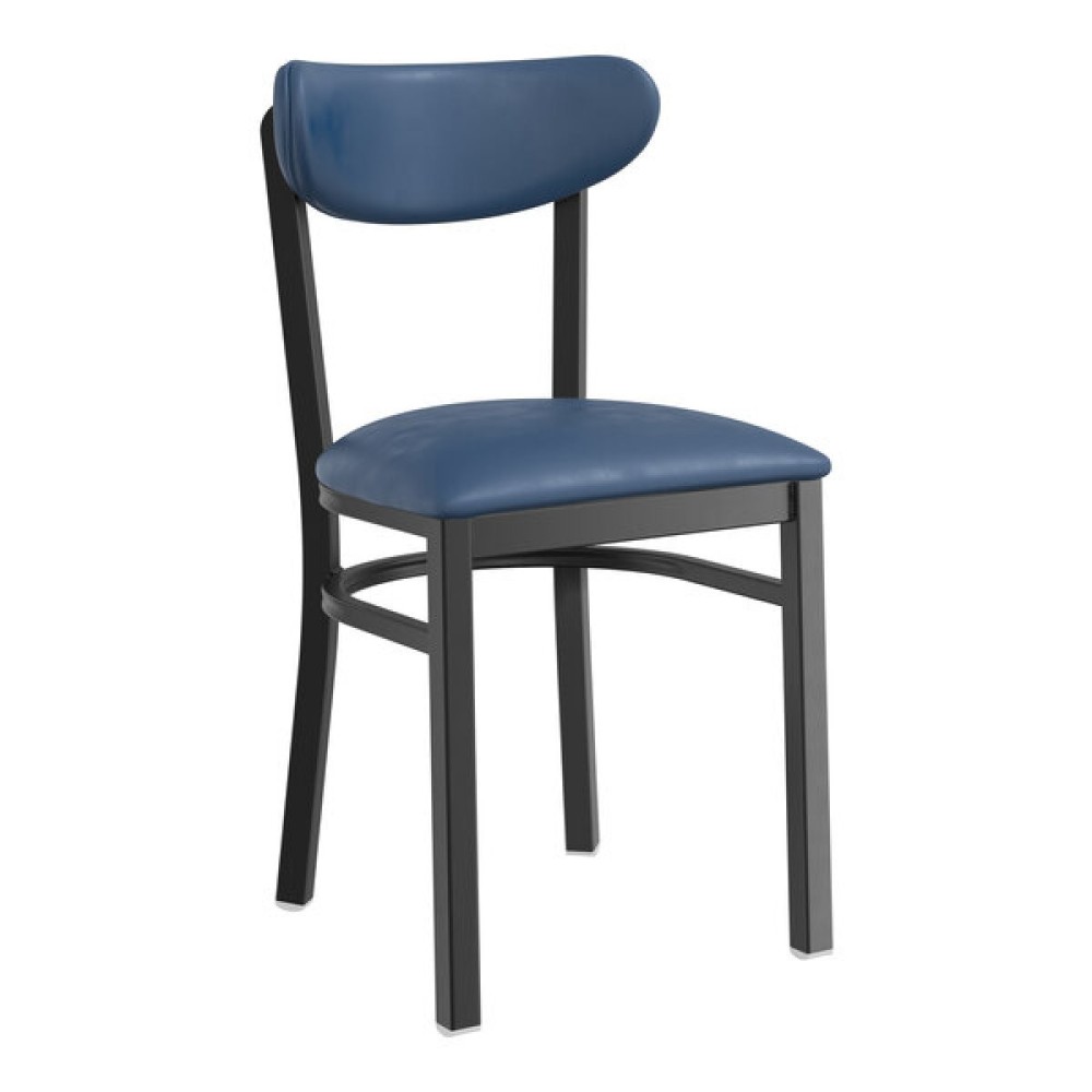 Black Steel Chair Frame for Curved Backrest | Stalwart DA-GS6V5FRAMEBLACK
