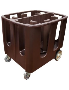 Commercial Plate Trolley 300 plates 6 stacks 930x720x800mm | Stalwart DA-WHJCDC240