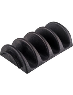 4 Shell Taco Server Black | Stalwart DA-TCS4