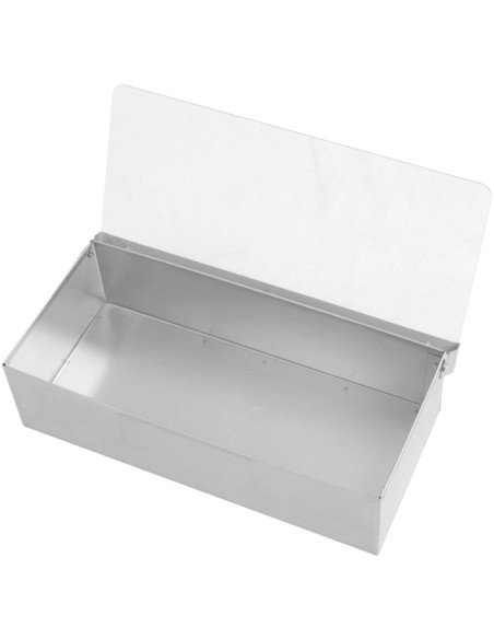 Professional Best Quality Garnish Tray / Condiment Dispenser with Lid 4 compartments Stainless steel & Plastic For Catering