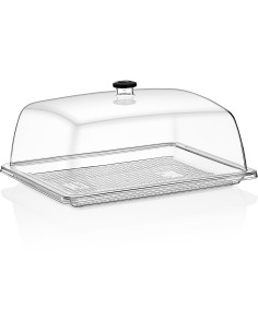 Professional Best Quality Polycarbonate Gastronorm Tray with Dome Cover GN1/2 Depth 20mm For Catering