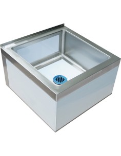 Professional Long-Lasting Janitorial Floor Mop Sink Stainless steel 838mm For Commercial Kitchens 2