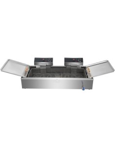 Professional Long-Lasting Commercial Fryer Single Tank Dual Zone Electric 26 litre 7.8kW Countertop Drainage tap For Commercial  2