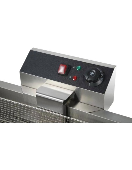 Professional Long-Lasting Commercial Fryer Single Tank Dual Zone Electric 26 litre 7.8kW Countertop Drainage tap For Commercial 