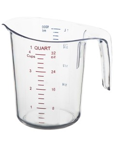 Polycarbonate Measuring Jug 1 litre Heavy duty | Stalwart DA-MC1000