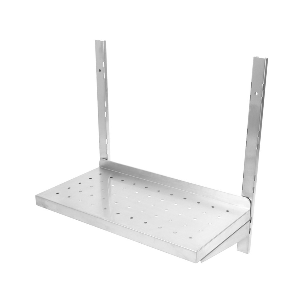 Professional Long-Lasting Wall Shelf Perforated 2 tiers Stainless steel 1200x400x600mm For Commercial Kitchens