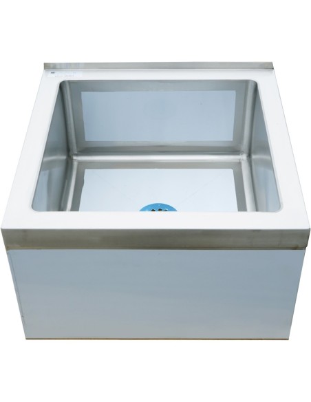 Professional Built to Last Janitorial Floor Mop Sink Stainless steel 635mm For Commercial Kitchens