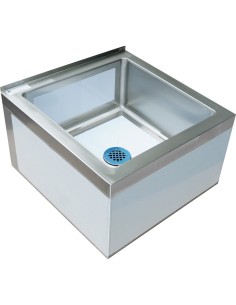 Professional Built to Last Janitorial Floor Mop Sink Stainless steel 635mm For Commercial Kitchens 2