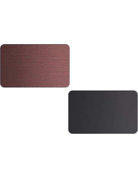 Laminated Rectangular Table top Reversible Mahagony & Black 48x30'' | DA-TT3048MB