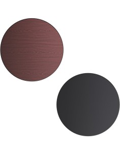 Laminated Round Table top Reversible Mahagony & Black Ă30'' | DA-TT30RMB