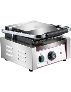 Professional High-Quality Heavy Duty Panini Contact grill Ribbed/Smooth 1.8kW For Catering