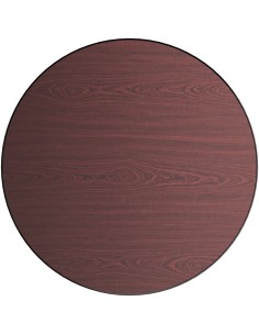 Laminated Round Table top Reversible Mahagony & Black Ă30'' | DA-TT30RMB 2