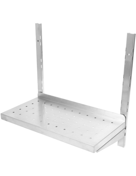 Professional Long-Lasting Wall Shelf Perforated 2 tiers Stainless steel 1600x350x600mm For Commercial Kitchens