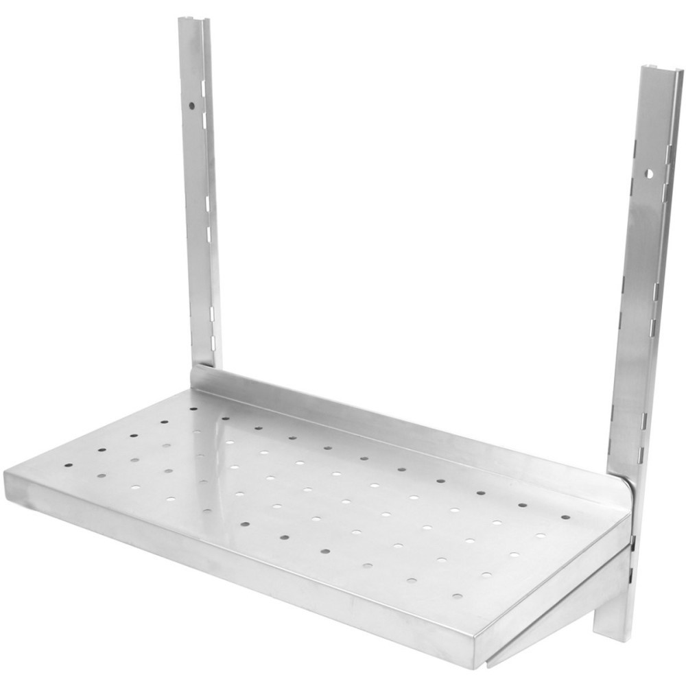 Professional Built to Last Wall Shelf Perforated 2 tiers Stainless steel 1800x300x600mm For Commercial Kitchens