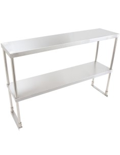 Double tier Overshelf Stainless steel 900x400x850mm | Stalwart DA-DOS400X900 2