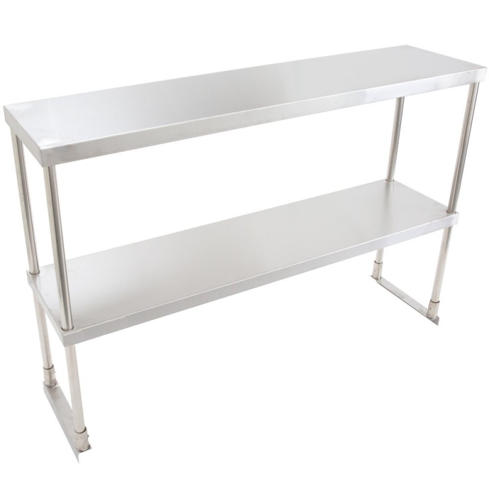 Professional Long-Lasting Double tier Overshelf Stainless steel 900x400x850mm For Commercial Kitchens