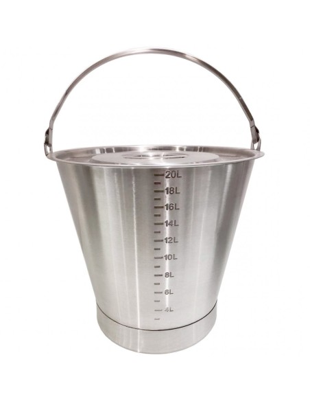 Ice Bucket with Scale 20 Litres Stainless Steel | Stalwart SBC020
