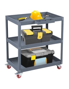 3 Tier Trolley Cart 750x355x730mm Steel | Stalwart DA-TC3 2