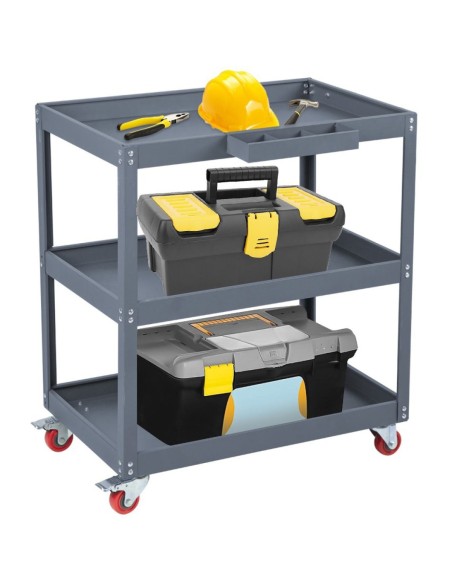 3 Tier Trolley Cart 750x355x730mm Steel | Stalwart DA-TC3