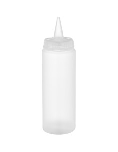 Squeeze Sauce Bottle 250ml/9oz Clear | Stalwart DA-GPS250