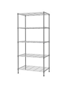 Professional 5 Tier Shelving Unit Silver 600x350x1500mm | Stalwart DA-WS2414595S