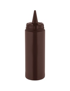 Squeeze Sauce Bottle 250ml/9oz Brown | Stalwart DA-GPS250BR