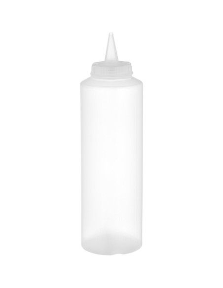 Squeeze Sauce Bottle 500ml/18oz Clear | Stalwart DA-GPS500