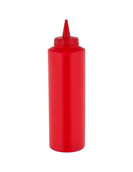 Squeeze Sauce Bottle 500ml/18oz Red | Stalwart DA-GPS500R