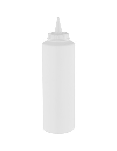 Squeeze Sauce Bottle 500ml/18oz White | Stalwart DA-GPS500W