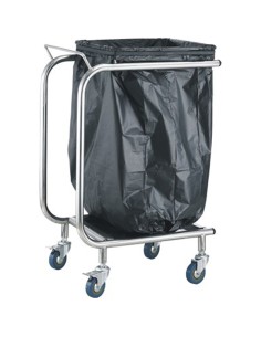 Professional Waste Bag Holder Trolley | Stalwart DA-STBH02