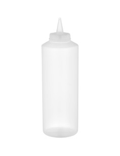 Squeeze Sauce Bottle 750ml/27oz Clear | Stalwart DA-GPS750