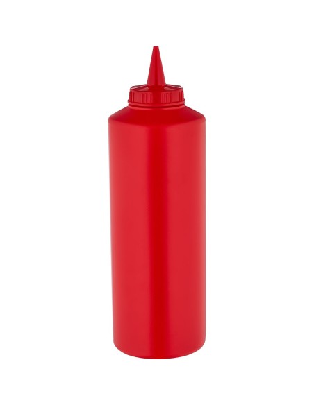 Squeeze Sauce Bottle 750ml/27oz Red | Stalwart DA-GPS750R