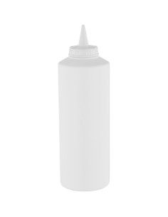 Squeeze Sauce Bottle 750ml/27oz White | Stalwart DA-GPS750W
