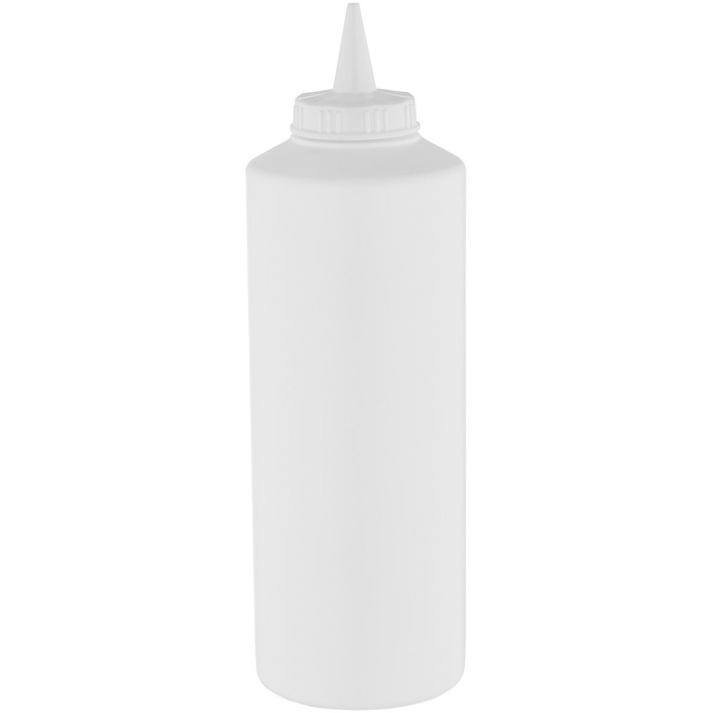 Squeeze Sauce Bottle 750ml/27oz White | Stalwart DA-GPS750W